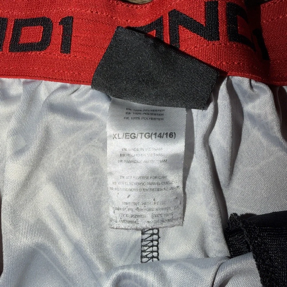 And1 Basketball Shorts Youth Boys Pockets Xl 14/16